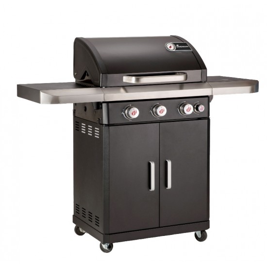 LM Rexon PTS 3.1 zwart gasbbq 3x3,7+1x3kW