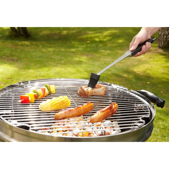 LM Pure rvs kwast m/siliconenborstel